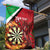 Personalised Wales Darts Garden Flag Welsh Dragon - Grunge Style - Wonder Print Shop