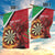 Personalised Wales Darts Garden Flag Welsh Dragon - Grunge Style - Wonder Print Shop