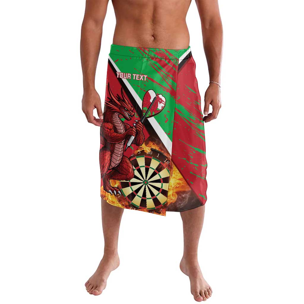 Personalised Wales Darts Lavalava Welsh Dragon - Grunge Style - Wonder Print Shop