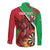 Personalised Wales Darts Long Sleeve Button Shirt Welsh Dragon - Grunge Style - Wonder Print Shop