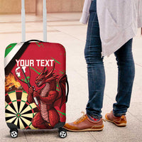 Personalised Wales Darts Luggage Cover Welsh Dragon - Grunge Style - Wonder Print Shop