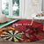 Personalised Wales Darts Round Carpet Welsh Dragon - Grunge Style