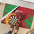 Personalised Wales Darts Rubber Doormat Welsh Dragon - Grunge Style - Wonder Print Shop