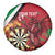 Personalised Wales Darts Spare Tire Cover Welsh Dragon - Grunge Style - Wonder Print Shop