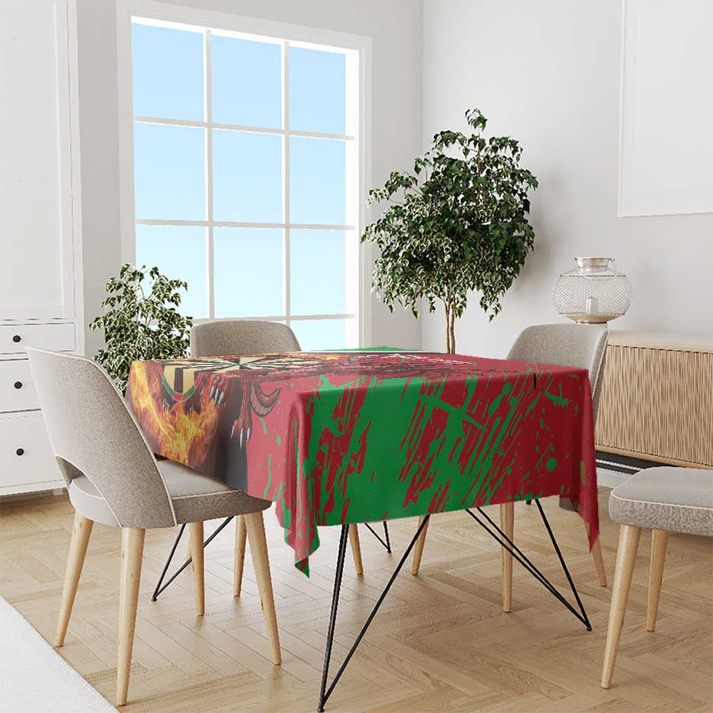 Personalised Wales Darts Tablecloth Welsh Dragon - Grunge Style - Wonder Print Shop