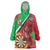 Personalised Wales Darts Wearable Blanket Hoodie Welsh Dragon - Grunge Style - Wonder Print Shop