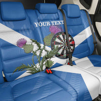 Personalised Scotland Darts Back Car Seat Cover Scottish Thistle - Flag Style - Wonder Print Shop