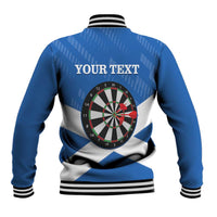 Personalised Scotland Darts Baseball Jacket Scottish Thistle - Flag Style - Wonder Print Shop