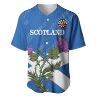 Personalised Scotland Darts Baseball Jersey Scottish Thistle - Flag Style - Wonder Print Shop