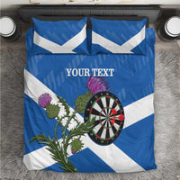 Personalised Scotland Darts Bedding Set Scottish Thistle - Flag Style - Wonder Print Shop