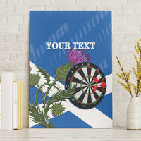 Personalised Scotland Darts Canvas Wall Art Scottish Thistle - Flag Style - Wonder Print Shop