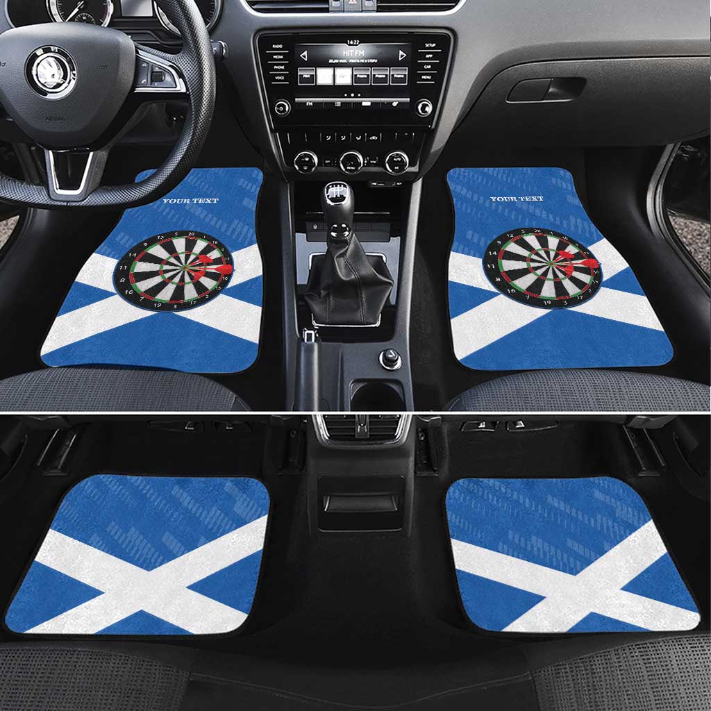 Personalised Scotland Darts Car Mats Scottish Thistle - Flag Style - Wonder Print Shop