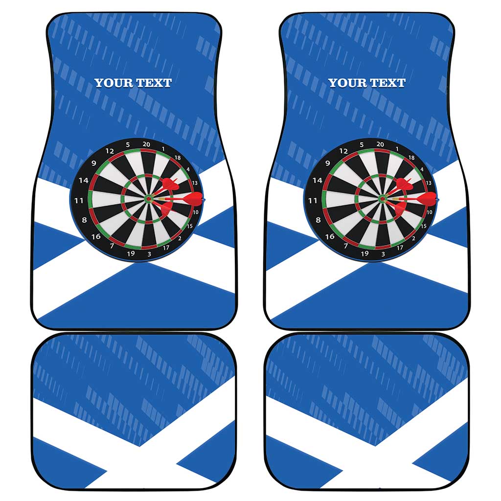 Personalised Scotland Darts Car Mats Scottish Thistle - Flag Style - Wonder Print Shop