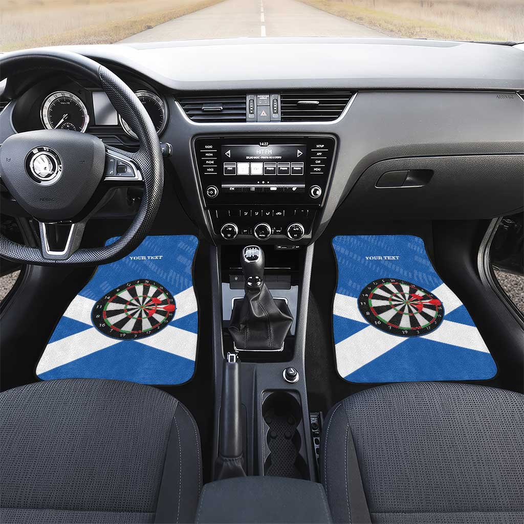 Personalised Scotland Darts Car Mats Scottish Thistle - Flag Style - Wonder Print Shop