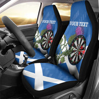 Personalised Scotland Darts Car Seat Cover Scottish Thistle - Flag Style - Wonder Print Shop