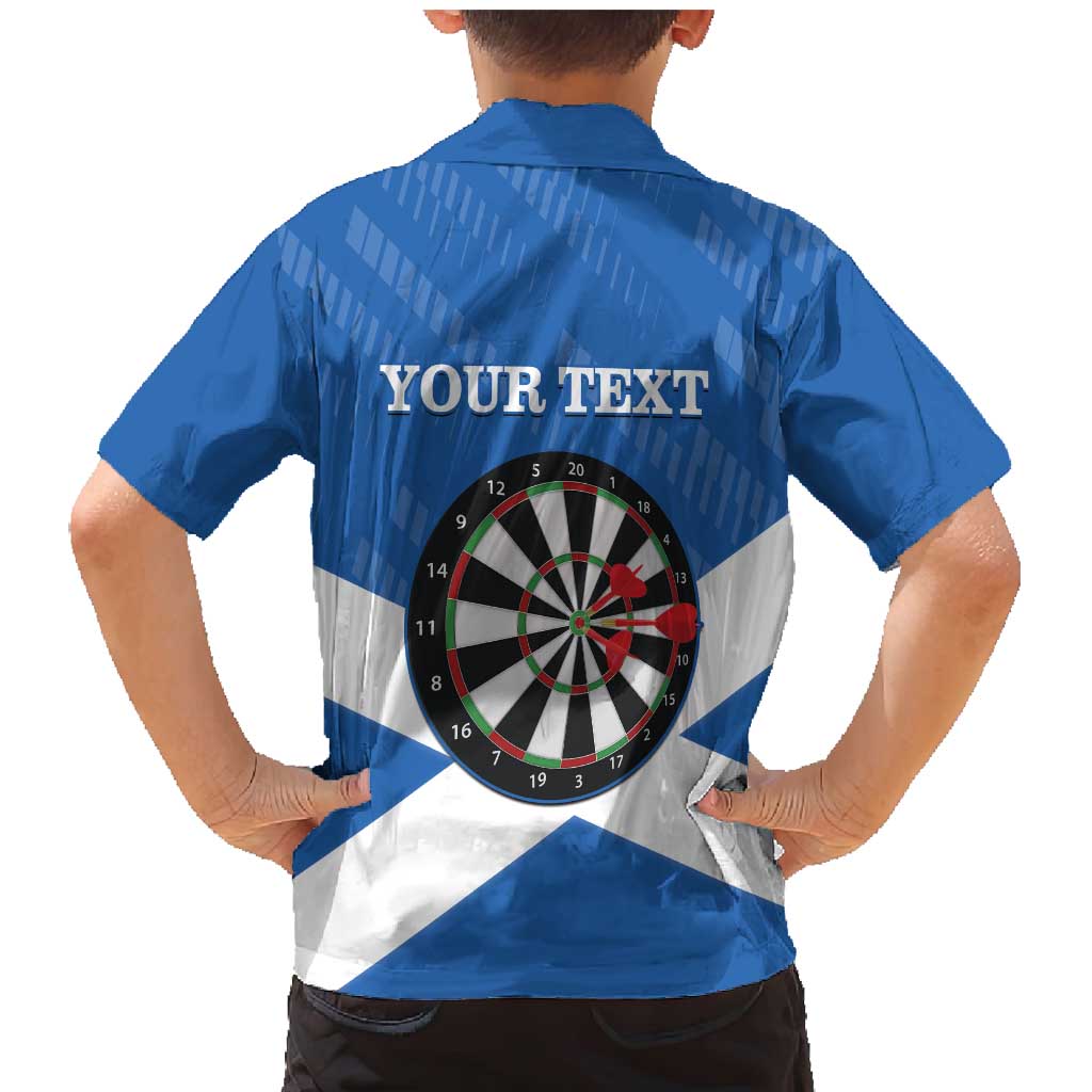 Personalised Scotland Darts Family Matching Mermaid Dress and Hawaiian Shirt Scottish Thistle - Flag Style - Wonder Print Shop