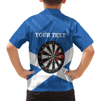Personalised Scotland Darts Family Matching Puletasi and Hawaiian Shirt Scottish Thistle - Flag Style - Wonder Print Shop