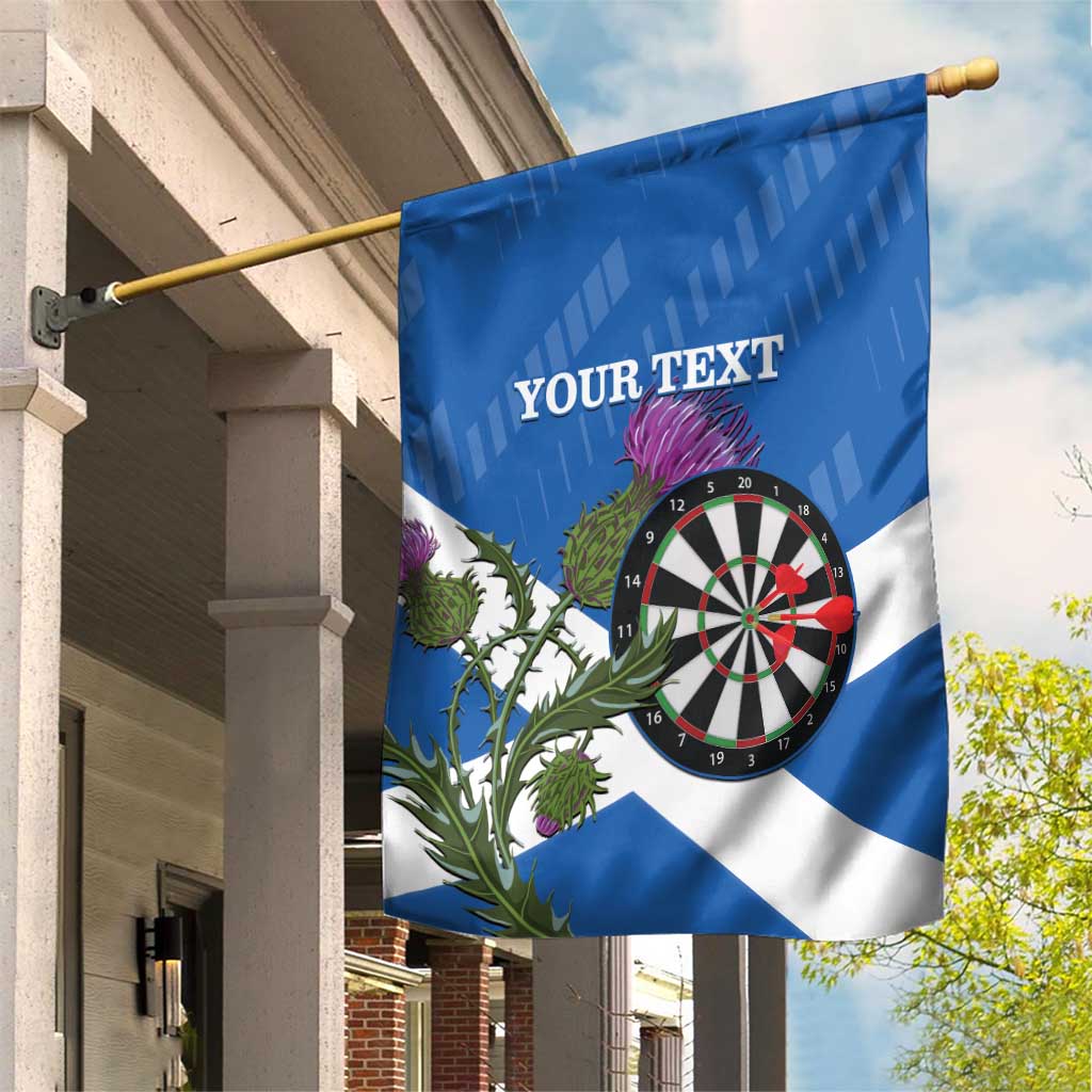 Personalised Scotland Darts Garden Flag Scottish Thistle - Flag Style - Wonder Print Shop