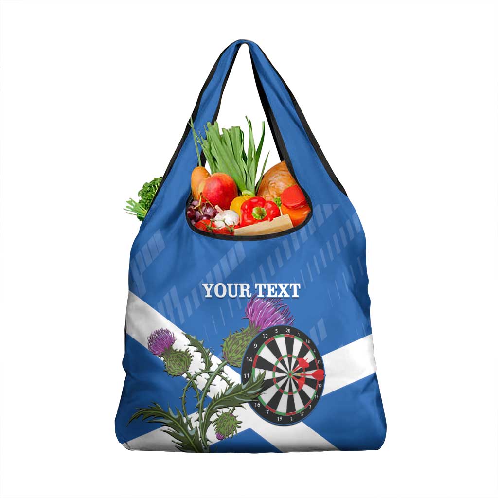 Personalised Scotland Darts Grocery Bag Scottish Thistle - Flag Style