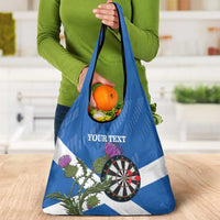 Personalised Scotland Darts Grocery Bag Scottish Thistle - Flag Style