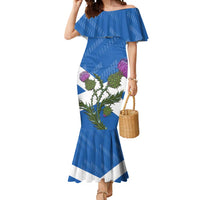 Personalised Scotland Darts Mermaid Dress Scottish Thistle - Flag Style - Wonder Print Shop