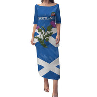Personalised Scotland Darts Puletasi Scottish Thistle - Flag Style - Wonder Print Shop