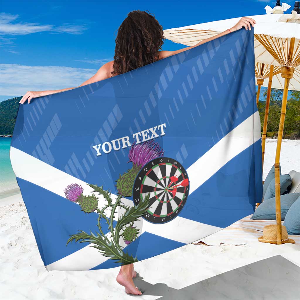Personalised Scotland Darts Sarong Scottish Thistle - Flag Style - Wonder Print Shop