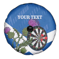 Personalised Scotland Darts Spare Tire Cover Scottish Thistle - Flag Style - Wonder Print Shop
