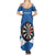 Personalised Scotland Darts Summer Maxi Dress Scottish Thistle - Flag Style - Wonder Print Shop