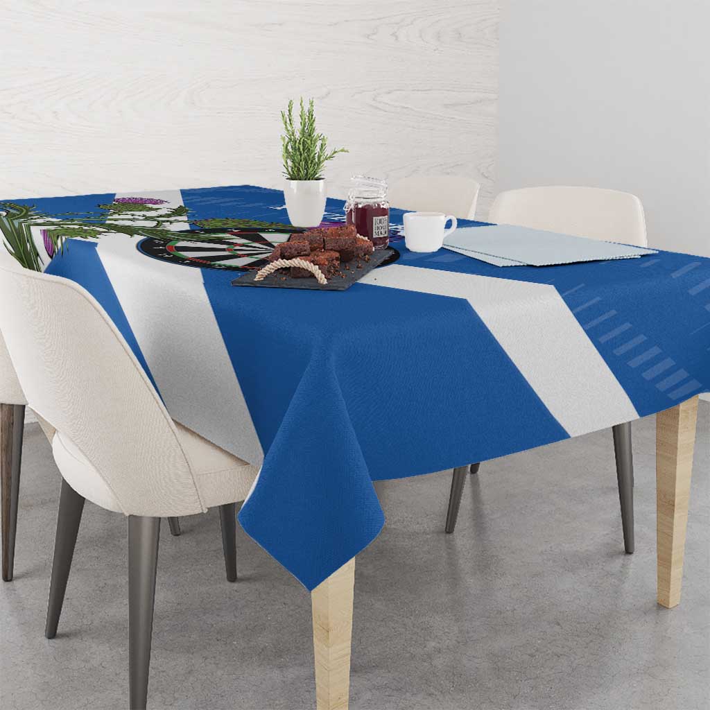 Personalised Scotland Darts Tablecloth Scottish Thistle - Flag Style - Wonder Print Shop