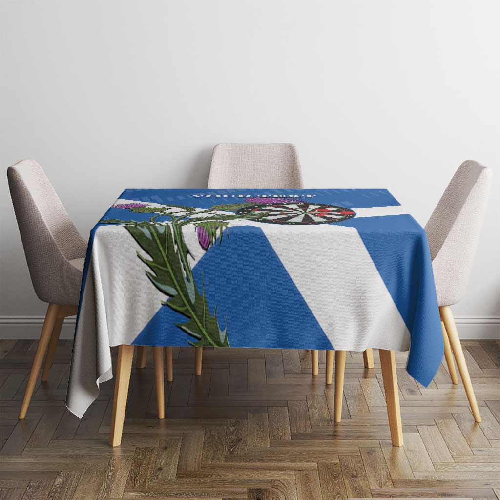 Personalised Scotland Darts Tablecloth Scottish Thistle - Flag Style - Wonder Print Shop