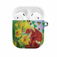 Wales Saint David's Day AirPods Case Dydd Gwyl Dewi Hapus Dragon Daffodil - Wonder Print Shop