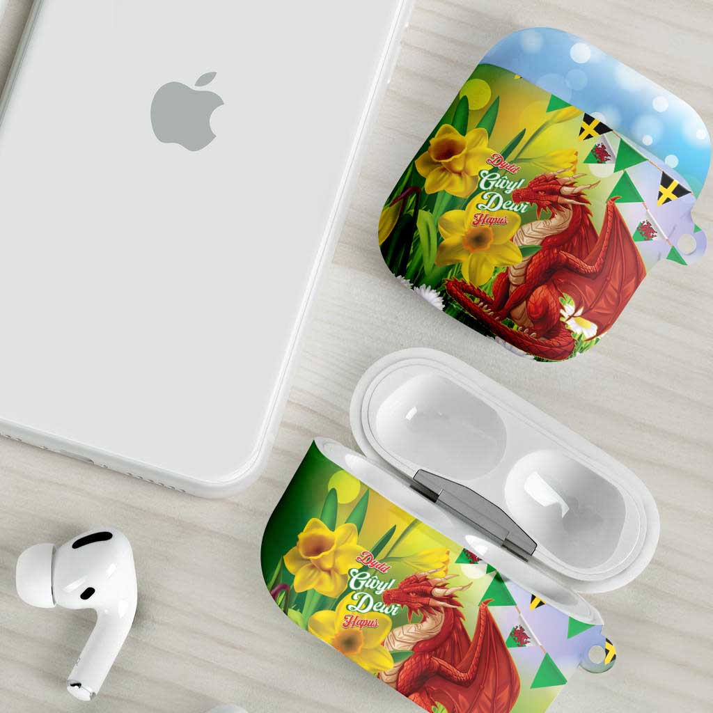 Wales Saint David's Day AirPods Case Dydd Gwyl Dewi Hapus Dragon Daffodil - Wonder Print Shop