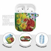 Wales Saint David's Day AirPods Case Dydd Gwyl Dewi Hapus Dragon Daffodil - Wonder Print Shop
