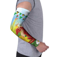 Wales Saint David's Day Arm Sleeves Dydd Gwyl Dewi Hapus Dragon Daffodil - Wonder Print Shop