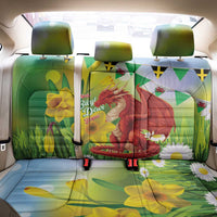 Wales Saint David's Day Back Car Seat Cover Dydd Gwyl Dewi Hapus Dragon Daffodil - Wonder Print Shop