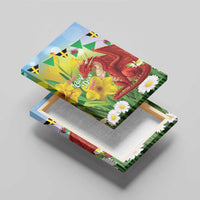 Wales Saint David's Day Canvas Wall Art Dydd Gwyl Dewi Hapus Dragon Daffodil - Wonder Print Shop