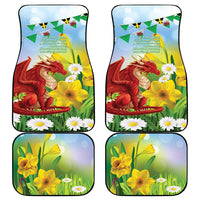 Wales Saint David's Day Car Mats Dydd Gwyl Dewi Hapus Dragon Daffodil - Wonder Print Shop