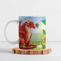 Wales Saint David's Day Ceramic Mug Dydd Gwyl Dewi Hapus Dragon Daffodil - Wonder Print Shop