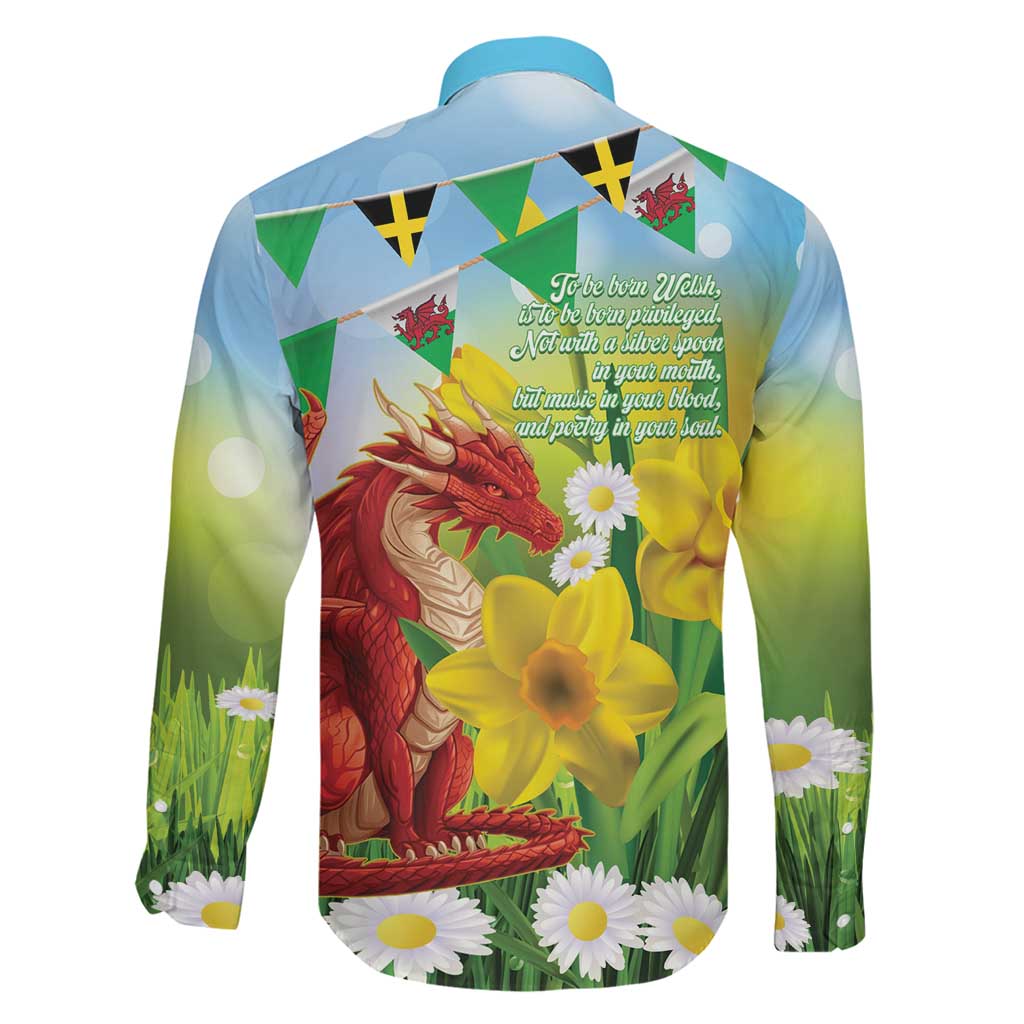 Wales Saint David's Day Family Matching Mermaid Dress and Hawaiian Shirt Dydd Gwyl Dewi Hapus Dragon Daffodil - Wonder Print Shop