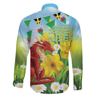 Wales Saint David's Day Family Matching Mermaid Dress and Hawaiian Shirt Dydd Gwyl Dewi Hapus Dragon Daffodil - Wonder Print Shop