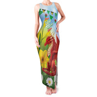 Wales Saint David's Day Family Matching Tank Maxi Dress and Hawaiian Shirt Dydd Gwyl Dewi Hapus Dragon Daffodil - Wonder Print Shop