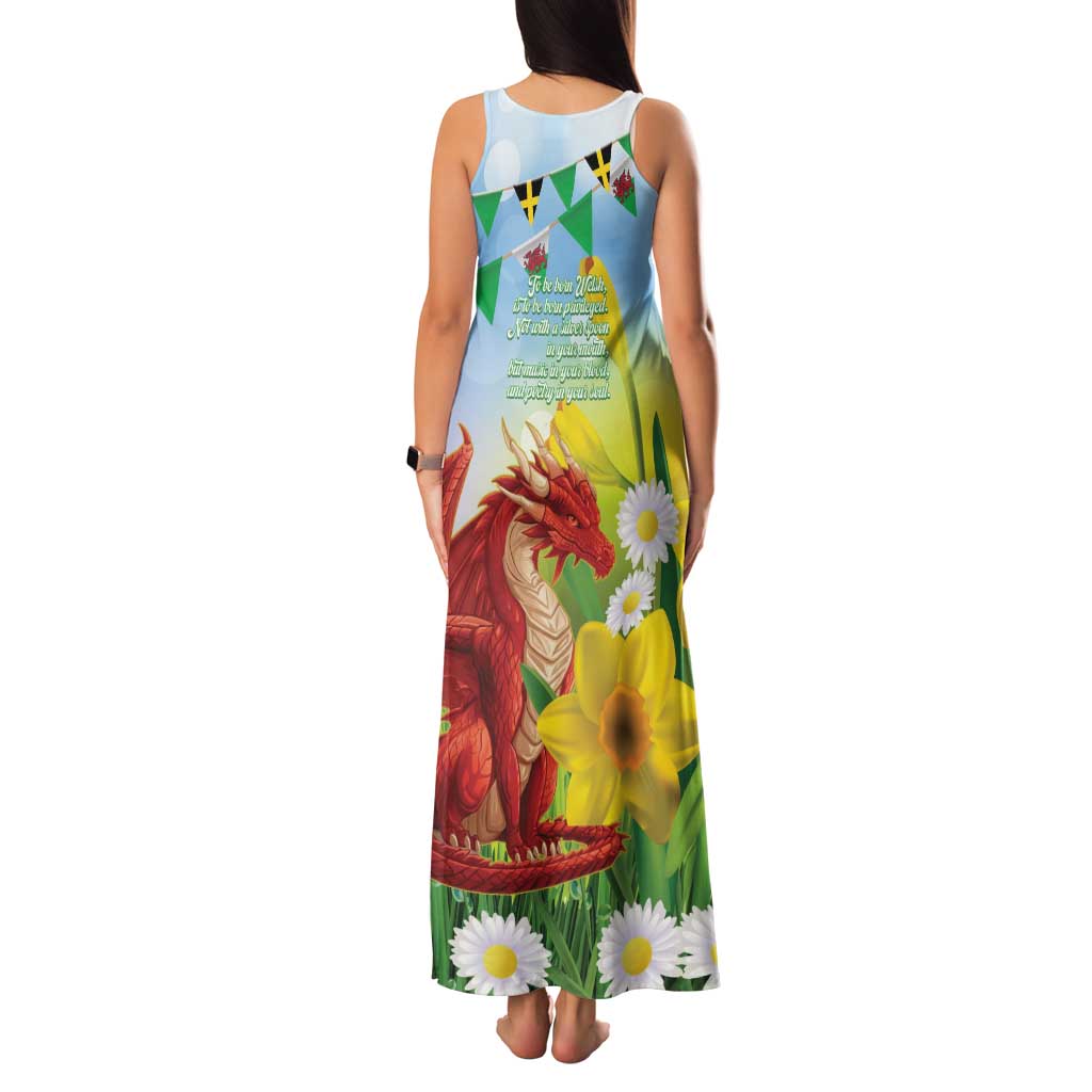 Wales Saint David's Day Family Matching Tank Maxi Dress and Hawaiian Shirt Dydd Gwyl Dewi Hapus Dragon Daffodil - Wonder Print Shop