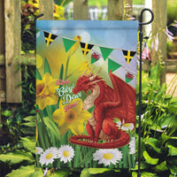 Wales Saint David's Day Garden Flag Dydd Gwyl Dewi Hapus Dragon Daffodil - Wonder Print Shop