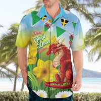 Wales Saint David's Day Hawaiian Shirt Dydd Gwyl Dewi Hapus Dragon Daffodil - Wonder Print Shop
