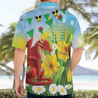 Wales Saint David's Day Hawaiian Shirt Dydd Gwyl Dewi Hapus Dragon Daffodil - Wonder Print Shop