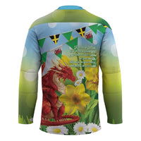 Wales Saint David's Day Hockey Jersey Dydd Gwyl Dewi Hapus Dragon Daffodil - Wonder Print Shop