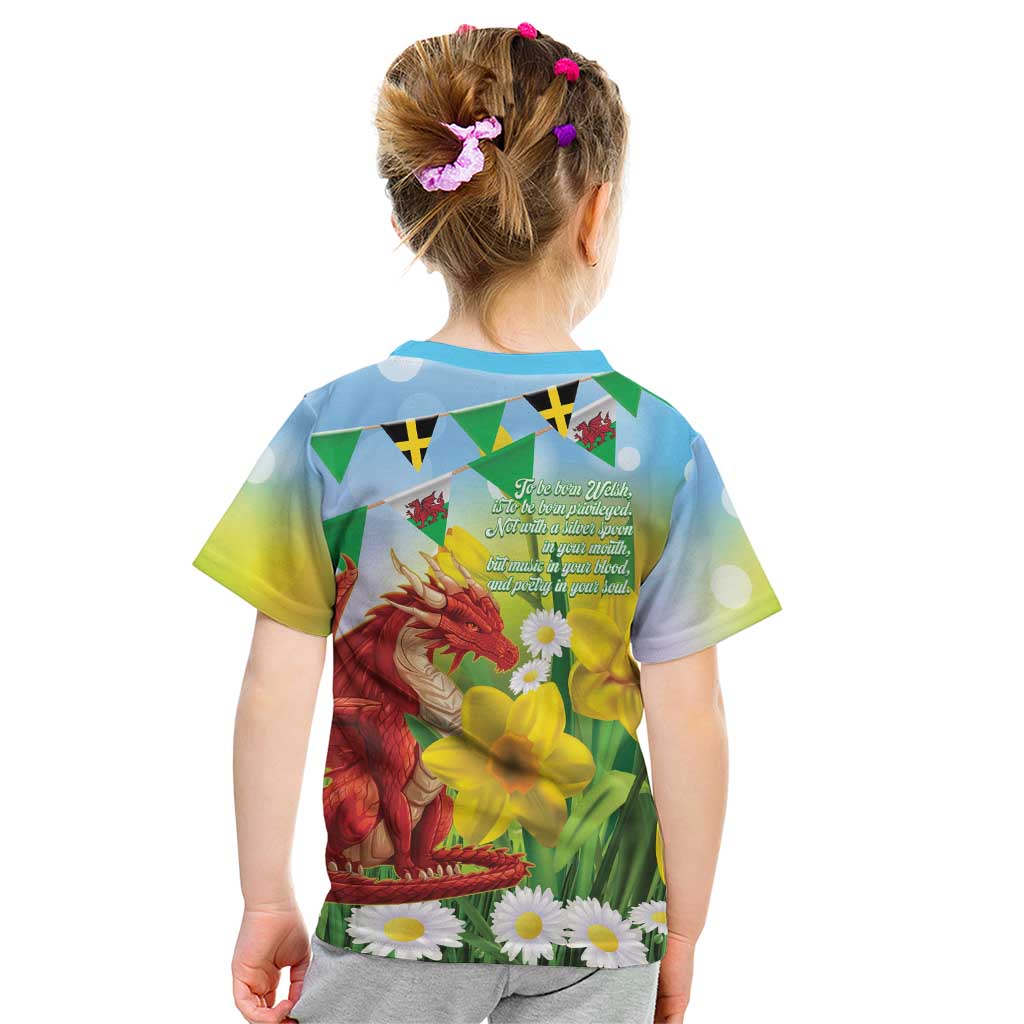 Wales Saint David's Day Kid T Shirt Dydd Gwyl Dewi Hapus Dragon Daffodil - Wonder Print Shop