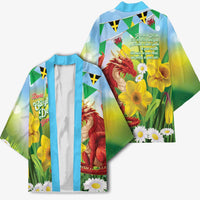 Wales Saint David's Day Kimono Dydd Gwyl Dewi Hapus Dragon Daffodil - Wonder Print Shop