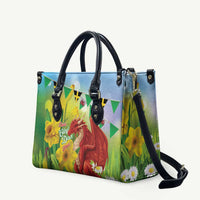 Wales Saint David's Day Leather Bag Dydd Gwyl Dewi Hapus Dragon Daffodil - Wonder Print Shop